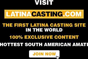 Redhead Latina gets pierced and fucked in casting