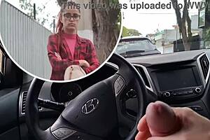 Student risks HANDJOB on public street for thrill