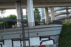 just watched this blonde teen 18+ get banged in a wild public street orgy