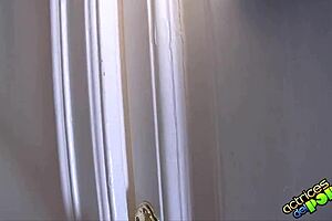 Blonde and brunette spied in hardcore anal casting!