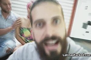 That unique latina got fucked on her first casting