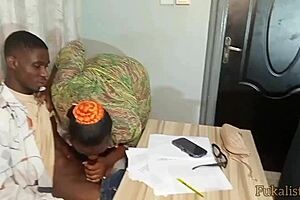 My client's wife seduces me here