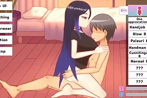 Special sex adventure in the steamy environment of a porn game called Megu's Garden