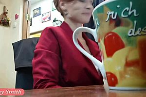 Ive got this new job and jeny smith is gettin naked at work on hidden cam, what a prank