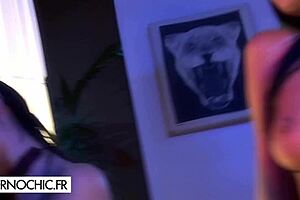 Double penetration fun with hot brunettes and more