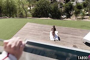 Long-time girlfriends Cadence Lux and Mackenzie Mace dive into hot lesbian sex with licking and face sitting