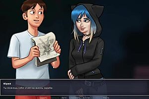 I’m obsessed with outdoor coed handjobs in Summertime Saga gameplay