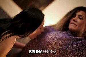 Steamy Brazilian encounter with Bruninha and Vitoria in lingerie