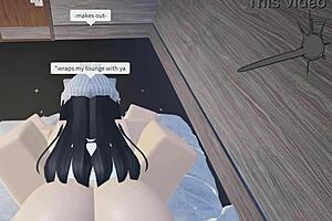 Roblox game features Kiwi and Saiko in lesbian condo scene