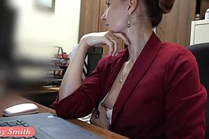 Ive got this new job and jeny smith is gettin naked at work on hidden cam, what a prank