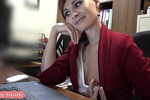 Ive got this new job and jeny smith is gettin naked at work on hidden cam, what a prank