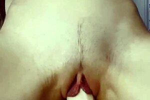 Ki-Sim Rides Huge Toy in Cowgirl Position