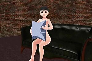 Leo Anime Girl Strips Naked In Gravure Pose