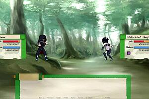 Ninja Slut Ready To Serve With Big Tits Handjob