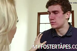 Watch These Foster Stepsiblings Battle for Blowjobs and Cowgirl Rides in the Bedroom!