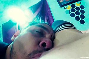 Busty blonde licked and fucked in lingerie