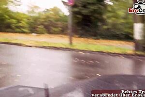 Gothic Woman Flashes Publicly