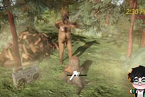 Watch This Lumberjack Strip and Masturbate in the Forest During Christmas!