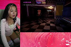 Big tiddy bitch chiku chases me in fap nights at frennis exotiqfox fnaf hentai game part 3