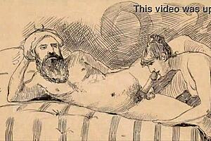 Check out these vintage erotic drawings from retro comics and anime hentai.