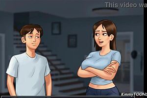 Summertime Saga - College Girl Rides Huge Cock In Dorm