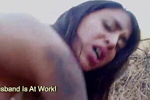 Middle Eastern Babe Penelope Stone Rides Dick Outdoors With Choking