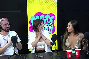 Brazilian teen returns with perky tits for naughty lesbian anal?