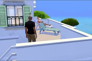 The first episode of The Drama Franais in The Sims 4