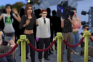 Dexter's x-ray glasses reveal everyone's naked bodies in the sims 4 world. Exposing big tits and intimate details.