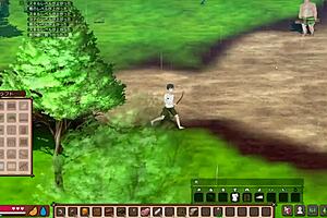 Mad Island live play part 1-2: player discovers village and fucks girl in wild survival sex.