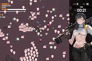 in isekai frontline, the protagonist fucks around in this slightly shitty game world with hentai twists.