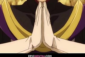 selena falls for kazuma’s sneaky trap in hentai scene