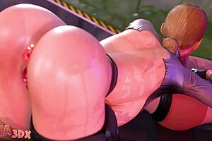 Can you believe this futa shoving her huge cock in?