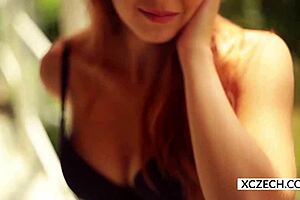 Awesome Eve's solo play turns into intense masturbation on her legs!