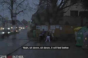 I ride big dick as hot petite nurse in preacher's van