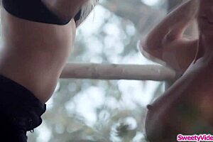 Blonde Runaway Chick Eats Brunette BFF's Pussy with Oral and Face Sitting