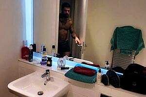 dirty's getting all horny in the bathroom