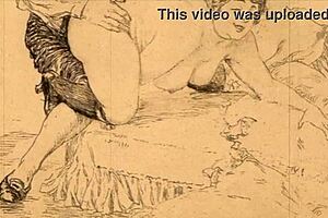 suggestive vintage erotic drawings from anime hentai