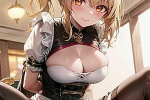 3d animated wife interacts with another man