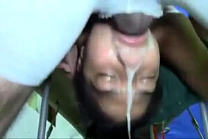 Compilation of messy throat scenes from various videos