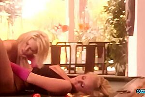 Blonde bombshells crave a monster cock in hardcore 3some