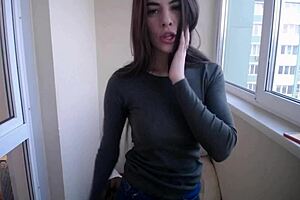 Cute Girl Tanya Shows Boobs On Webcam Outdoors