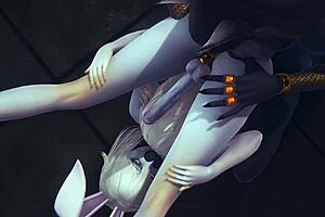 anubis the dogboy and mew the catboy have hard sex with a bunnyboy in this sissy threesome