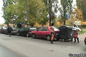 Old prostitute gets big cock in doggy style