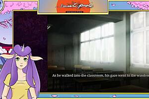 In the uncensored yaoi game, a muscular brunette bodybuilder encounters a monster at the pool, leading to intense gay encounters.