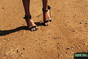 Intense Military Mistress Licks Prisoner's Pussy