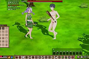 Mad Island live play part 1-2: player discovers village and fucks girl in wild survival sex.