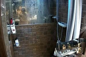 Watch Two Girlfriends Showering Naked in the Bathroom from a Hidden Cam