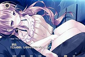 The gentle love route of Hime and Otome in the anime-style porn video