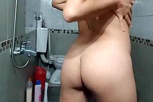 hot latina reveals lingerie and sensual movements